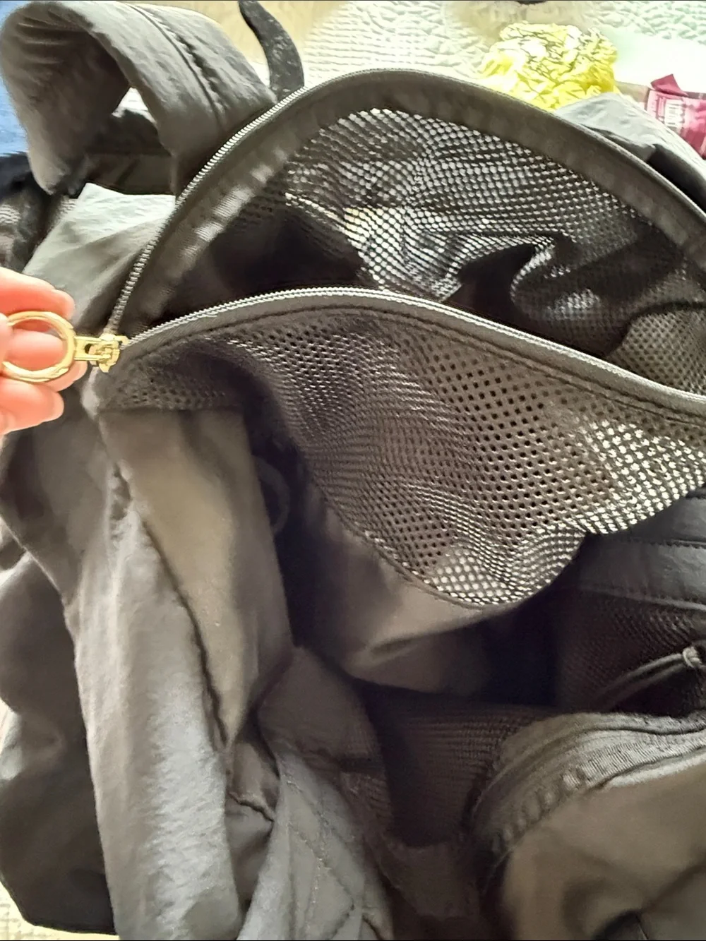 Lululemon Black tote bag for gym or travel
